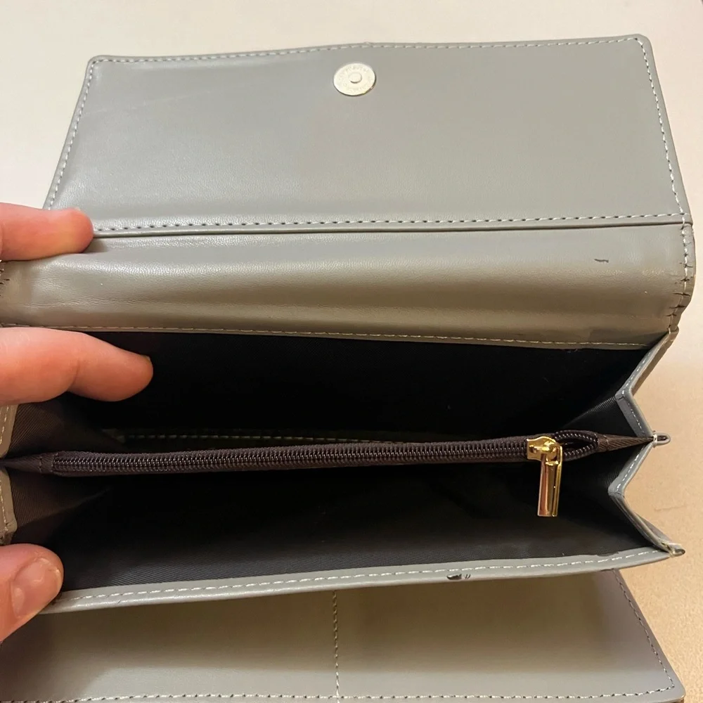 Michael Kors Dark Brown Perforated Wallet - Picture 3 of 4